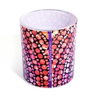 Better World Aboriginal Art Tealight Candle Holder [9cm x 8cm] - Waterhole