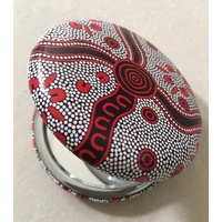Hogarth Aboriginal Art Round Compact Mirror - Highlands