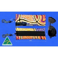 Bunabiri Aboriginal Art Neoprene Eyewear Case - Snake Dreaming