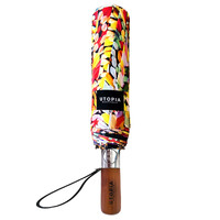 Utopia Aboriginal Art Folding Umbrella - Firesparks