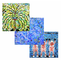 Better World Aboriginal Art Boxed Set (3) Handkerchiefs - Ngarrindjeri Country
