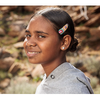 Warlukurlangu Aboriginal Art Hairclips (2 Pack) - Edible Fungus Dreaming