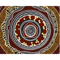 Dezigna Aboriginal Art Lanyard [SINGLE CLIP] - Land