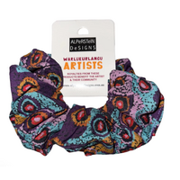 Warlukurlangu Aboriginal Design Hair Scrunchie (Large) - Lappi Dreaming