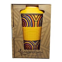 Hogarth Arts Eco Bamboo Reusable Travel Mug (430ml) - Campsites