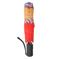 Outstations Aboriginal Art Folding Umbrella - Bush Roots