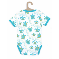 Muralappi Dreamytime Aboriginal design Soft Cotton Romper - Yalnga the Turtle [size: 3-6 month]