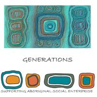 Saretta Aboriginal Art Cotton Kaftan- Generations