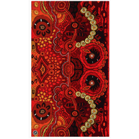 Better World Aboriginal Art - Luxe Organic Cotton Sarong - Hail Storm