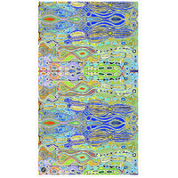 Better World Aboriginal Art - Luxe Organic Cotton Sarong - Snake Vine