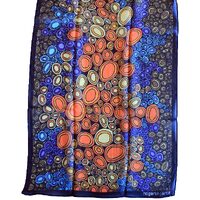 Hogarth Arts Aboriginal design Polyester Chiffon Scarf - Circles