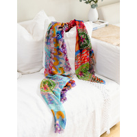 Koh Living Aboriginal Art Modal Scarf (172cm x 102cm) - Each of Us