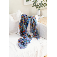 Koh Living Aboriginal Art Modal Scarf (172cm x 102cm) - Morning Mist