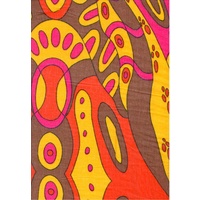 Keringke Aboriginal Art Cotton Scarf [Colour: Pink]