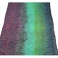 Saretta Aboriginal Art Hand-Made Pure Silk Giftboxed Scarf (180cm x 50cm) - Ngeyran - Us All (Saltwater People)