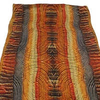 Saretta Aboriginal Art Hand-Made Pure Silk Giftboxed Scarf (180cm x 50cm) - Puruma (Lift UP)