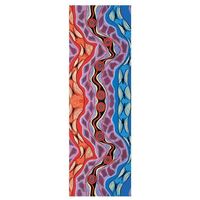 Tobwabba Aboriginal Art 100% Polyester Giftboxed Scarf (53cm x 170cm) - Oyster Spirits