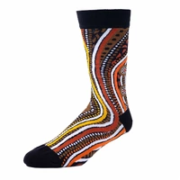 Spencer Flynn MEN'S Aboriginal Art Socks - Bush Tracks