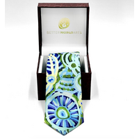 Better World Aboriginal Art Digital Print Boxed Polyester Tie - Ngurunderi 