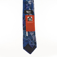 Yijan Aboriginal Art Polyester Tie - Crow Women (Blue)