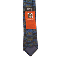 Yijan Aboriginal Art Polyester Tie - Water Dream (Blue)