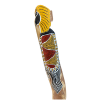 Eucalyptus (Red Boxwood) handpainted Didgeridoo (1.3M +) - Eagle