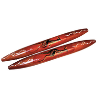 Contemporary - Skeenarang Booma - Bloodwood handpainted Music Sticks [30cm]