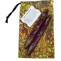 KIDS handpainted Music Sticks [18cm] - Kangaroo + POUCH - Skeenarang Booma 