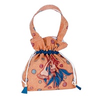 By Meeka Recycled Cotton Drawstring Tote Bag [27cm x 27cm]  - Gumnuts