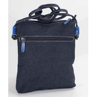 Muralappi Journey Genuine Leather/Canvas Small Shoulder Bag (26cm x 23cm) - Sea Turtles