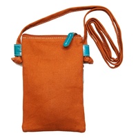 Sea Turtles [Copper] Genuine Leather/Canvas "Hippie" Bag (13 X 19cm) - Muralappi Journey