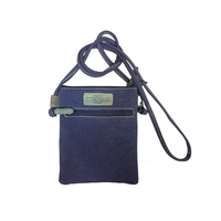 Muralappi Journey Leather/Blue Shoulder Handbag (18cm x 21cm) - Koala Conservation