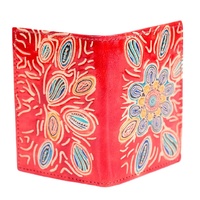 Family Bonds - Muralappi Journey Genuine Leather Folded Card Holder (7.9cm x 10.9cm)