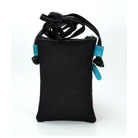 Nikki Dee Designs Genuine Leather/Canvas Combination Shoulder Bag [13cm x 19cm] - Tracks on Country