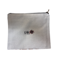 Nikki Dee Recycled Cotton Canvas Utility Pouch (22cm x 17cm) - Woven in Waterholes