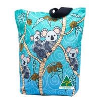 Yakinno Gunditjmarra Dreaming Cotton Canvas Shopping Bag (36cmx39cmx11cm) - 	 Gunditjmara Koalas [Blue]
