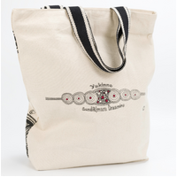 Yakinno Gunditjmarra Dreaming Recycled Cotton Canvas Shopping Bag (36cmx40cm) - River Kangaroos