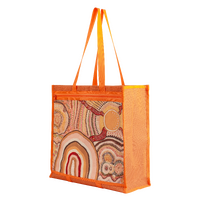 Aboriginal Art Teslin Shopping Bag (39 x 38 x 17cm) - Journeys in the Sun