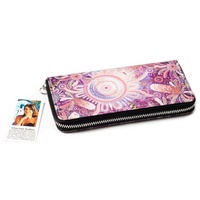 Chernee Sutton Aboriginal Art Large Zipped Wallet - Banksia