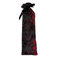 Handmade Aboriginal  design Music Stick Cloth Padded Pouch Bag [28cm]