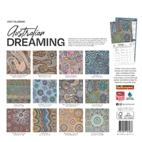 Australian Dreaming Aboriginal Art 2027 Calendar - Square