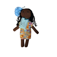 Handmade Soft-Fabric Aboriginal Doll - Torres Strait Island Female