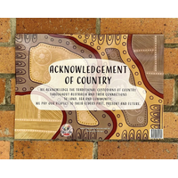 Aboriginal Symbols Sign (43cm x 30cm)
