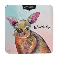 Banksia Red Animals of Australia - Wallaby Tin (Lemon Myrtle Shortbread) 150g