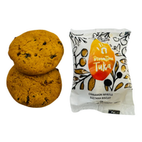 Dreamtime Tuka Twin Pack BOX (50) Biscuits (50g) Cinnamon Myrtle & Sultana Shortbread