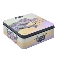 CLEARANCE Saltwater Crocodile Tin (Lemon Myrtle Shortbread) 150g Banksia Red Animals of Australia - BB 8 SEPT 2026