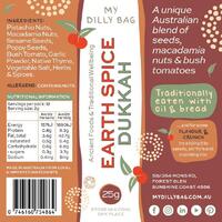 CLEARANCE Earth Spice Dukkah - 25g - My Dilly Bag [BB SEPT 2026]