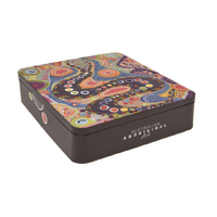 Rainbow Serpent (Jersey Caramel Fudge) 200g - Banksia Red Indigenous design Tin