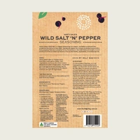 Wild Salt 'n' Pepper Seasoning (100g)​​​​​​​ Reseal Pouch - My Dilly Bag 