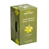 Barbushco Lemon Myrtle Green Tea Blend 25 bags -  individually wrapped